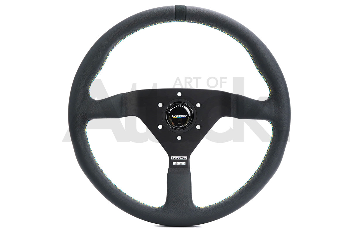Greddy x Momo Monte Carlo Steering Wheel - 350mm Leather