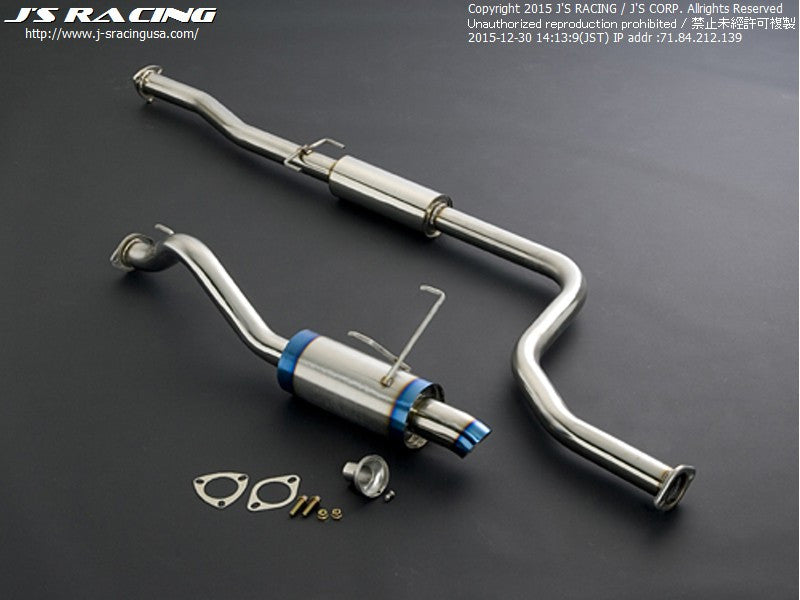 J's Racing R304 Series Stainless Steel Exhaust Systems - 92-95 Civic (EG)