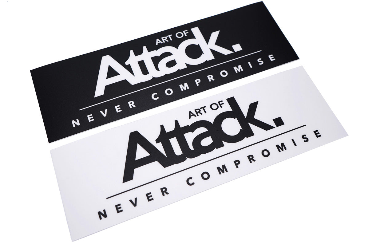Art of Attack "Never Compromise" Slap Decal Set