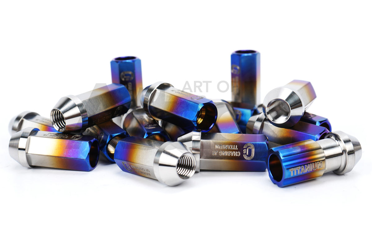 Chasing Js Titanium Extended Open Ended Lug Nuts (M12) Art of Attack