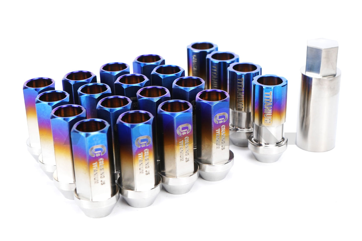 Chasing Js Titanium Extended Open Ended Lug Nuts (M12) Art of Attack