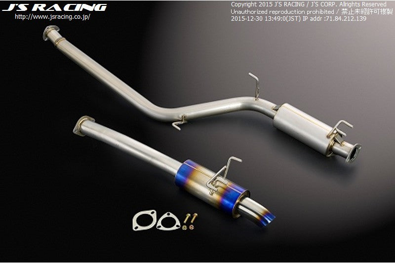 J's Racing R304 Series Stainless Steel Exhaust Systems - 06-11 Civic Type R (FA5/FD2)