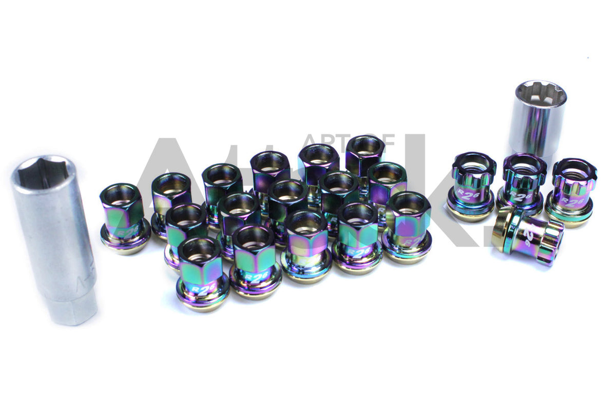 Project Kics R26 Lug Nuts Black Chrome/Neo Chrome Art of Attack