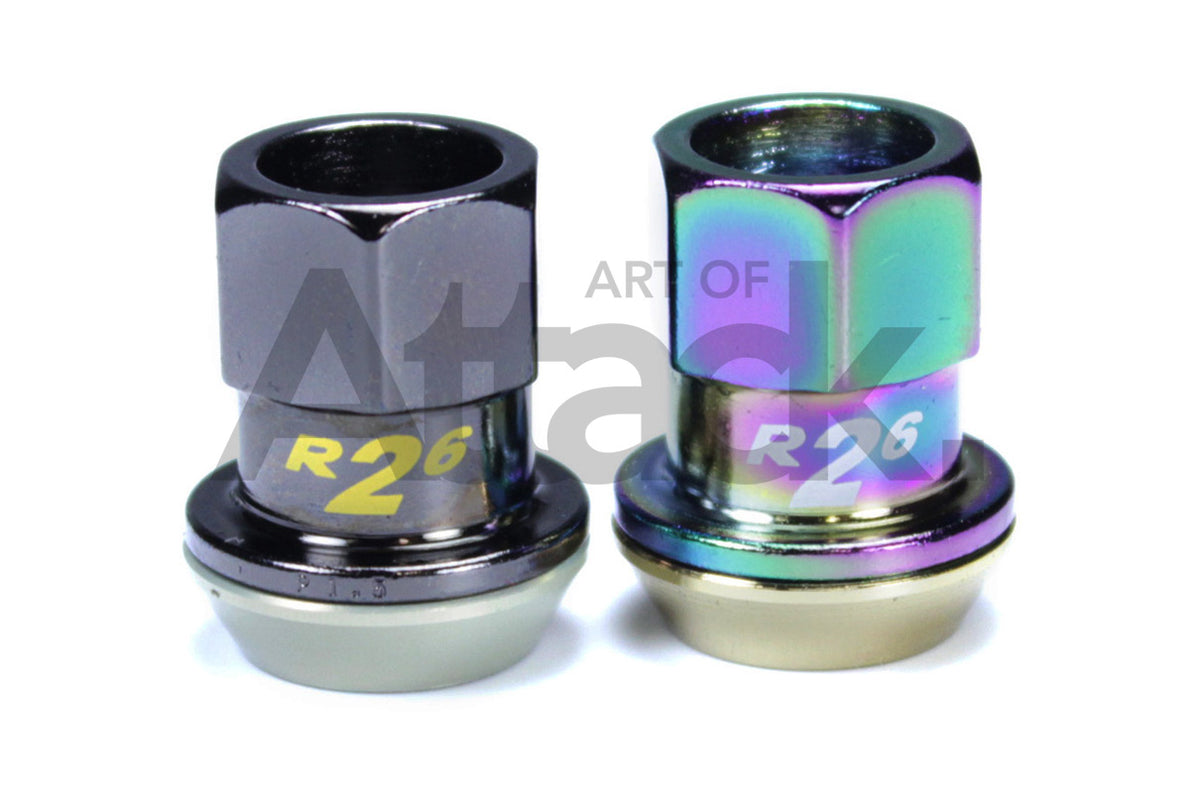 Project Kics R26 Lug Nuts Black Chrome/Neo Chrome Art of Attack