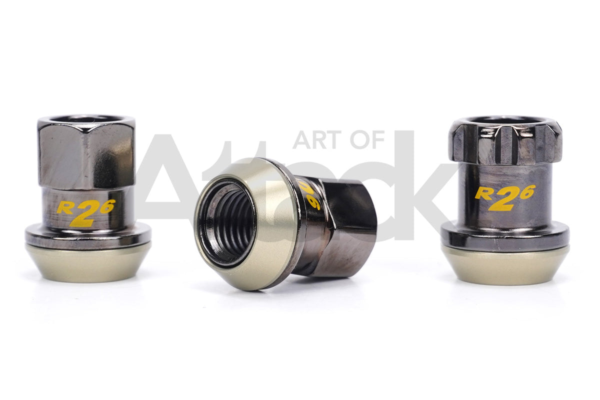 Project Kics R26 Lug Nuts Black Chrome/Neo Chrome Art of Attack