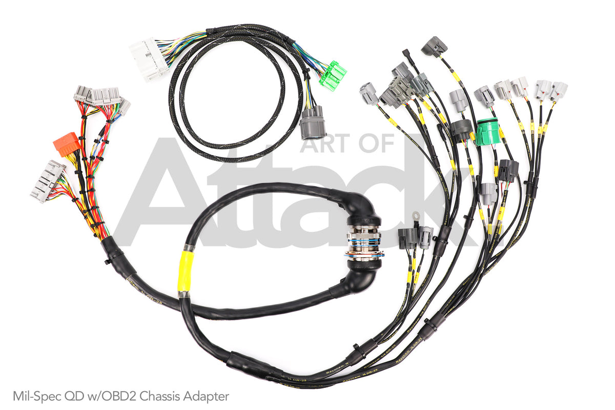 Rywire OBD1 Mil-Spec B/ D-series Tucked Engine Harness (Quick Disconnect) -  Honda / Acura Applications