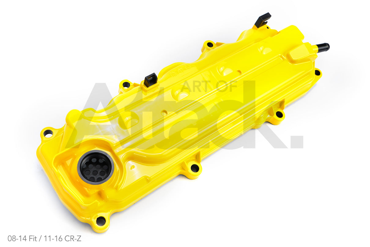 Spoon Sports Yellow Valve Cover - 08+ Fit (GE8/GK5) / 11-16 CR-Z (ZF1)