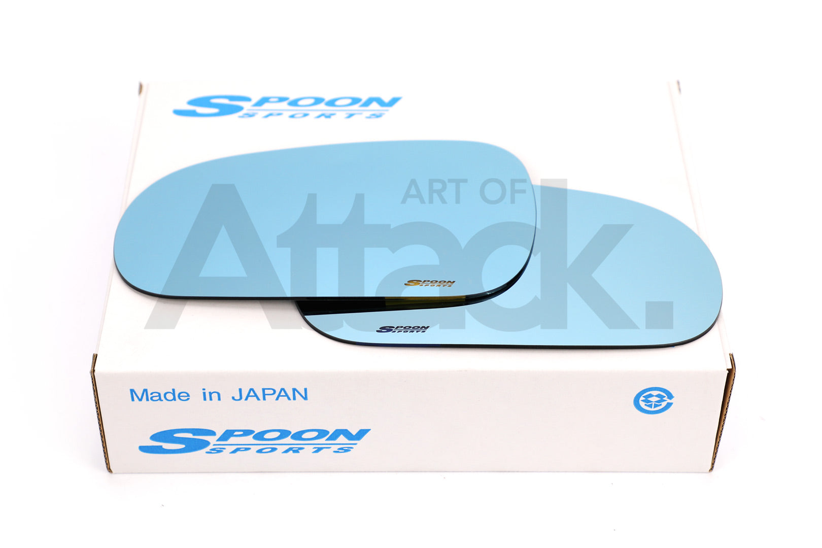 Spoon Sports Blue Wide Mirror Glass - Honda/Acura Applications