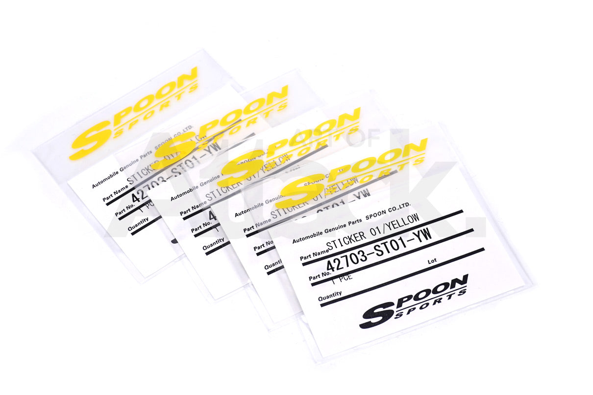 Spoon Sports Sticker 01 - Yellow SW388 Spoke Decal