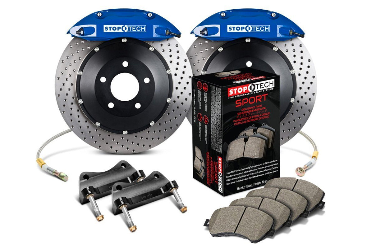 StopTech ST-40 Performance 4-Piston Front Big Brake Kit w/Drilled Rotors (328x28mm) - Honda/Acura Applications
