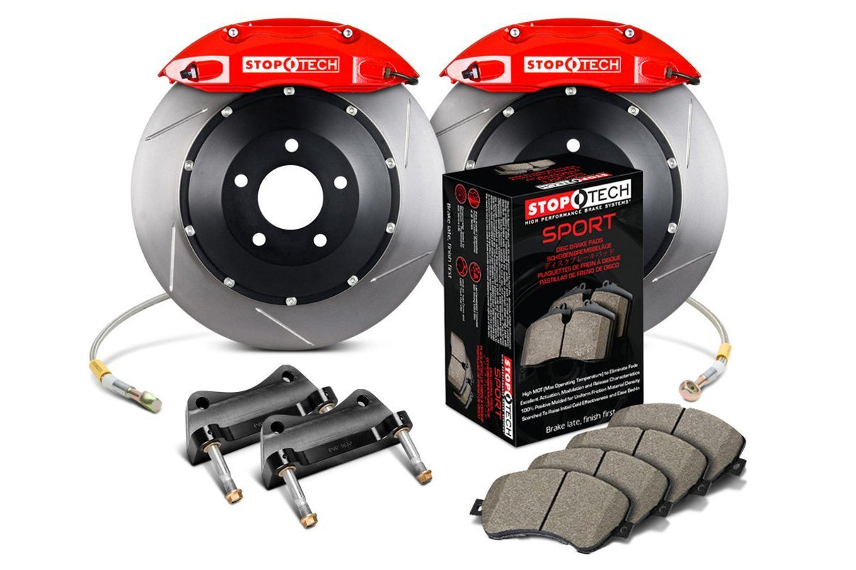 StopTech ST-40 Performance 4-Piston Front Big Brake Kit w/Slotted Rotors (328x28mm) - Honda/Acura Applications